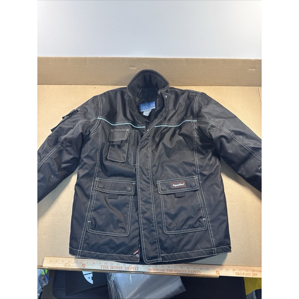 RefrigiWear Black Insulated Work Jacket XL, Style 8042T